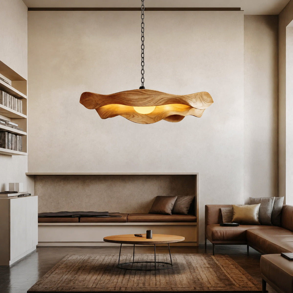 Modern Sculptural Pendant Light For Living Room