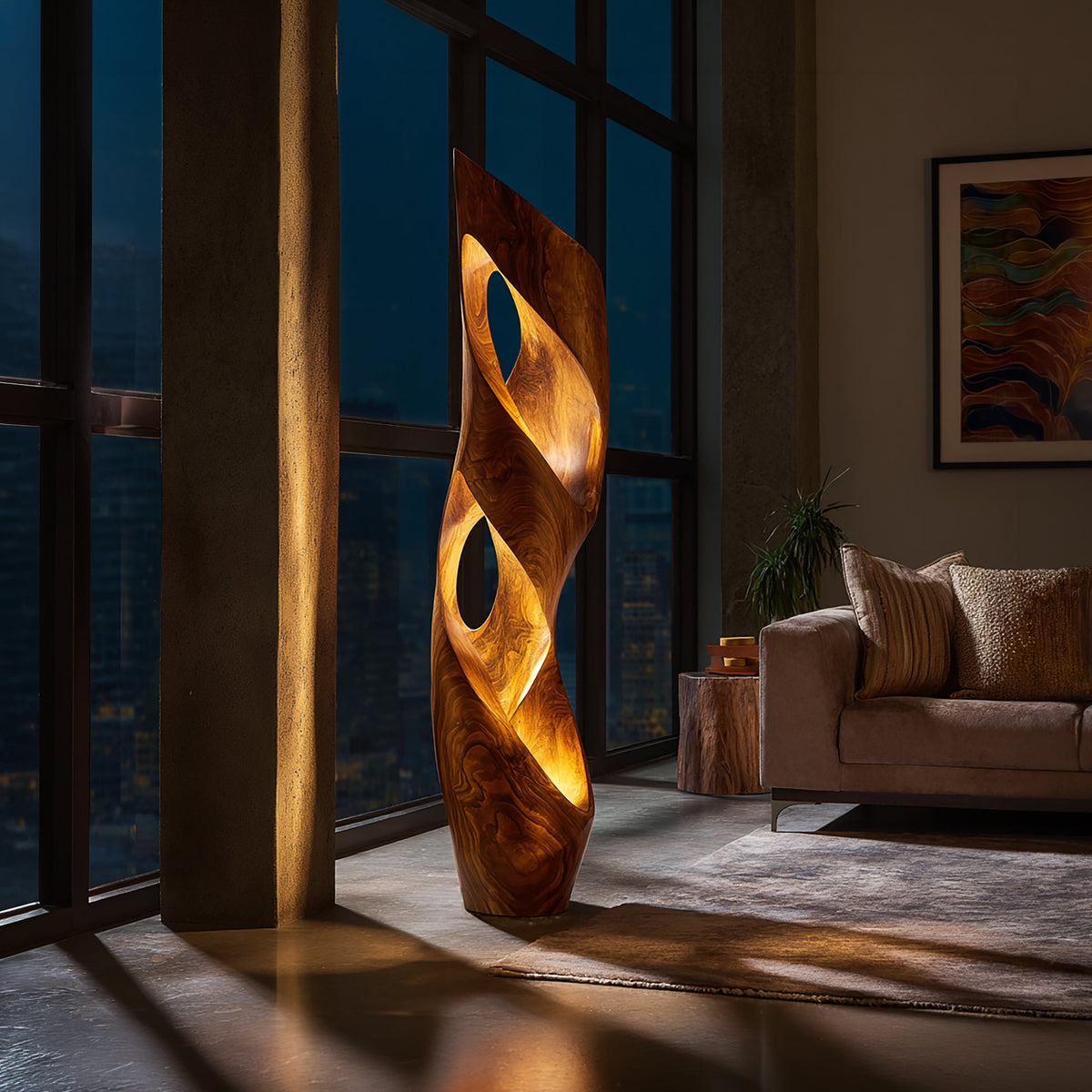 Contemporary Table Lamp Office Desk Living Room Corner Space