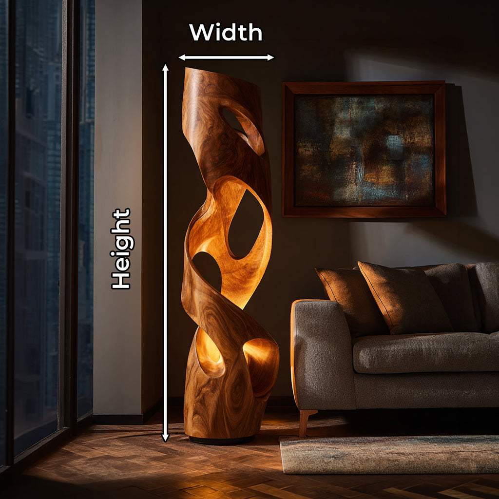 Organic Accent Lamp Living Room Kitchen Dining Room Corner Space