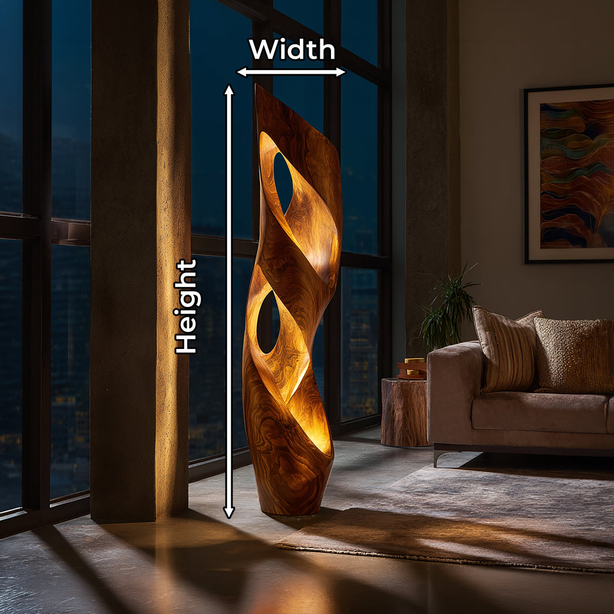 Contemporary Table Lamp Office Desk Living Room Corner Space