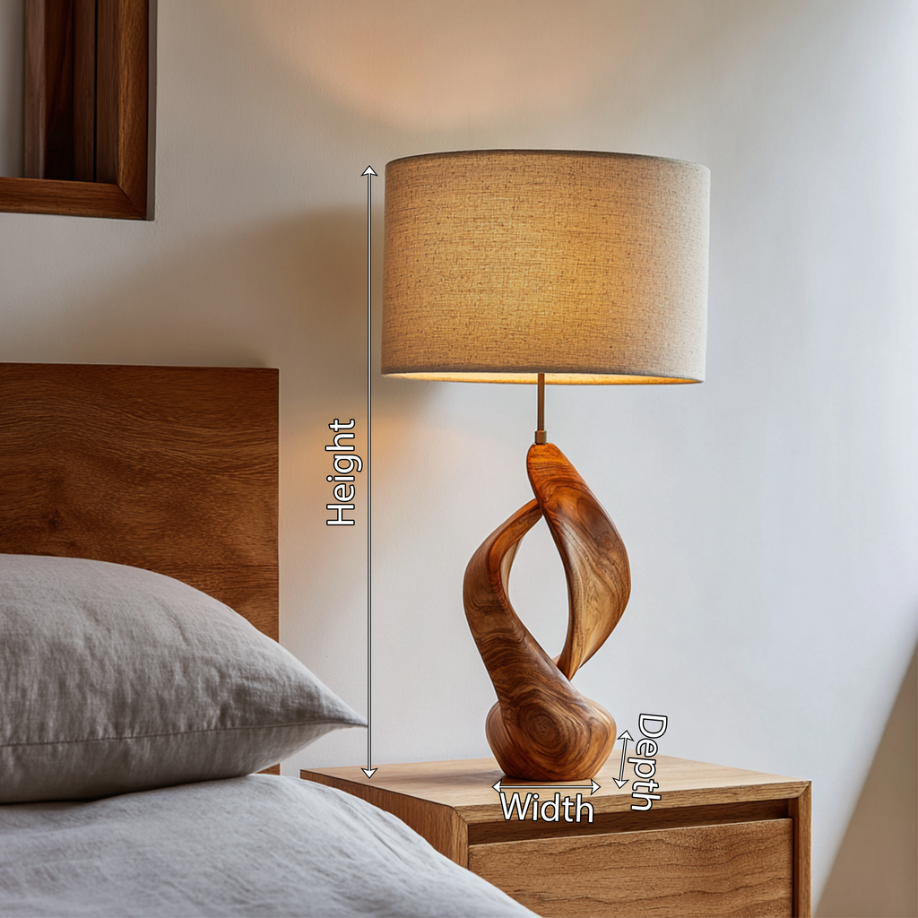 Boho Accent Table Lamp Bedroom Living Room Corner Space