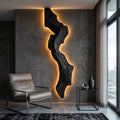 Abstract Live Edge Wall Lamp For Bedroom