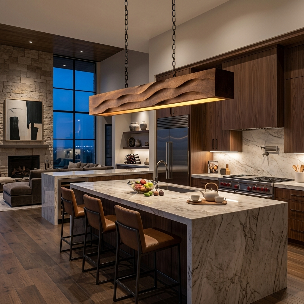 Elegant Pendant Light Combining Modern Design For Kitchen