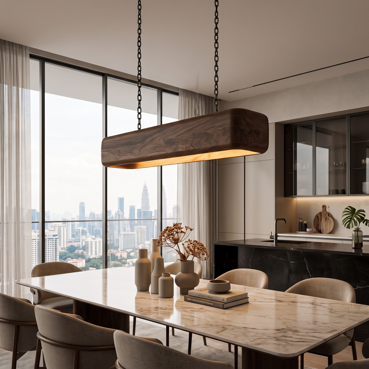 Minimalist Pendant Light Designed For Elegant Dining Table Lighting