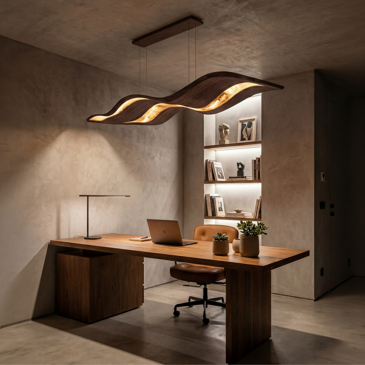 Minimalist Sculptural Lamp Bedroom Nightstand Home Office Studio Corner