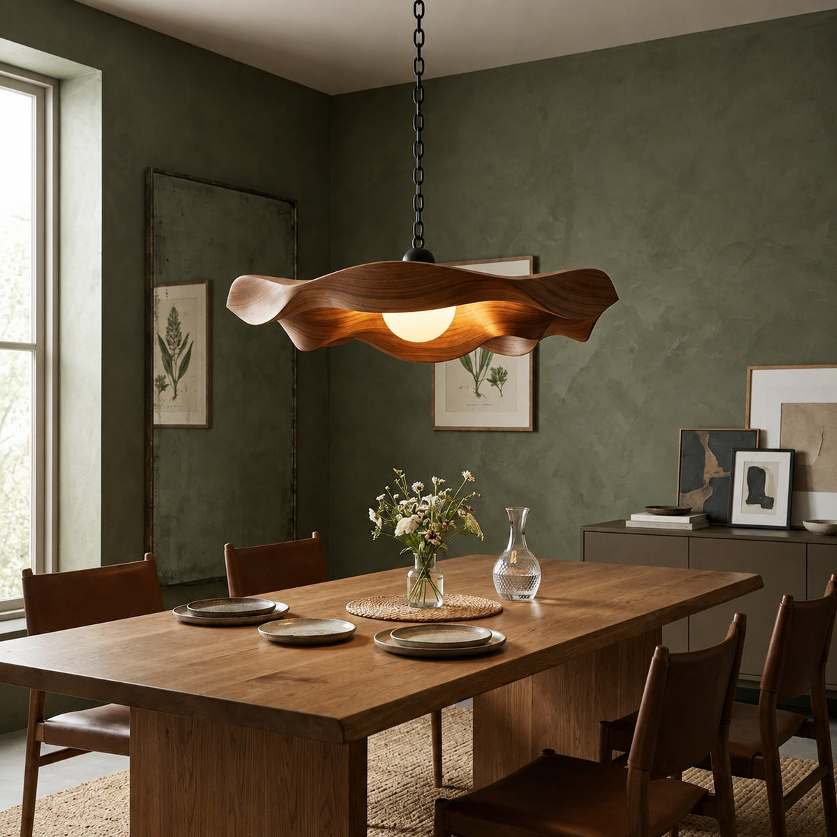 Modern Sculptural Pendant Light For Living Room