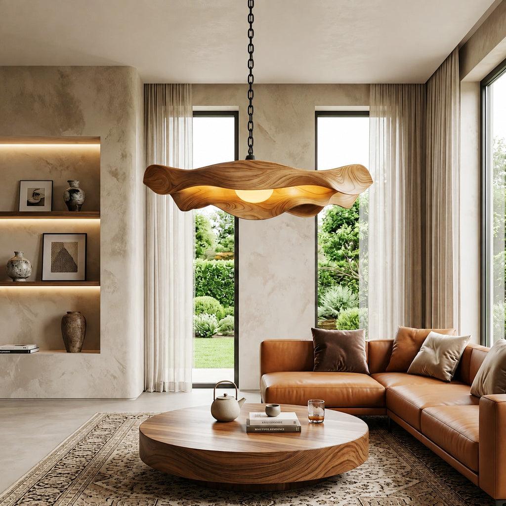 Modern Sculptural Pendant Light For Living Room