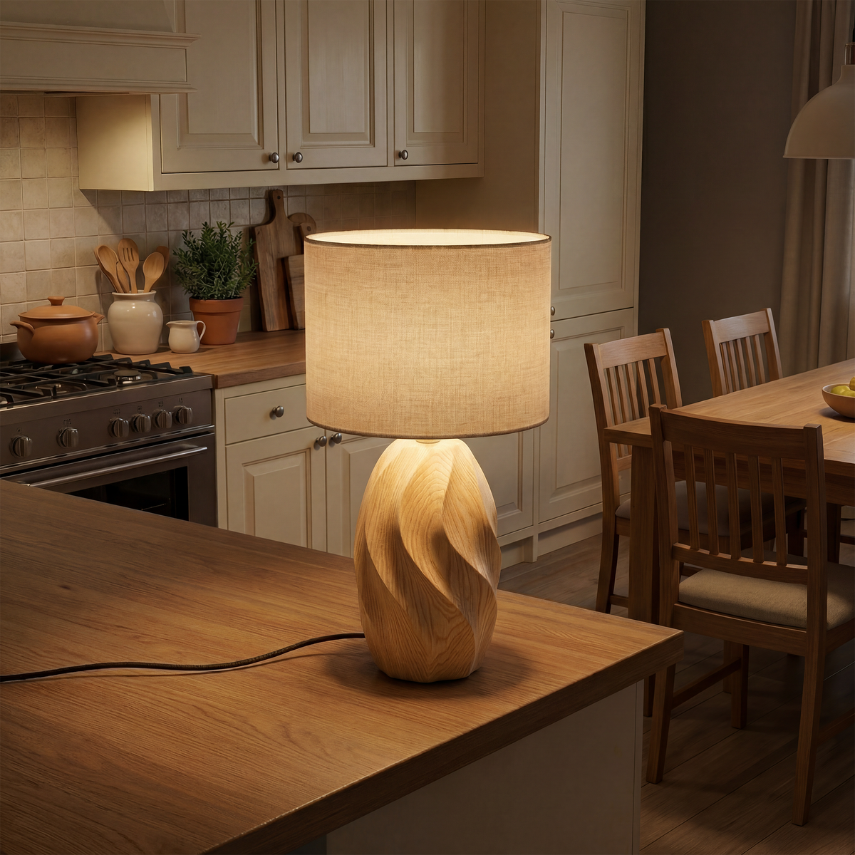 Coastal Sculptural Lamp Dining Room Kitchen Island Corner Space
