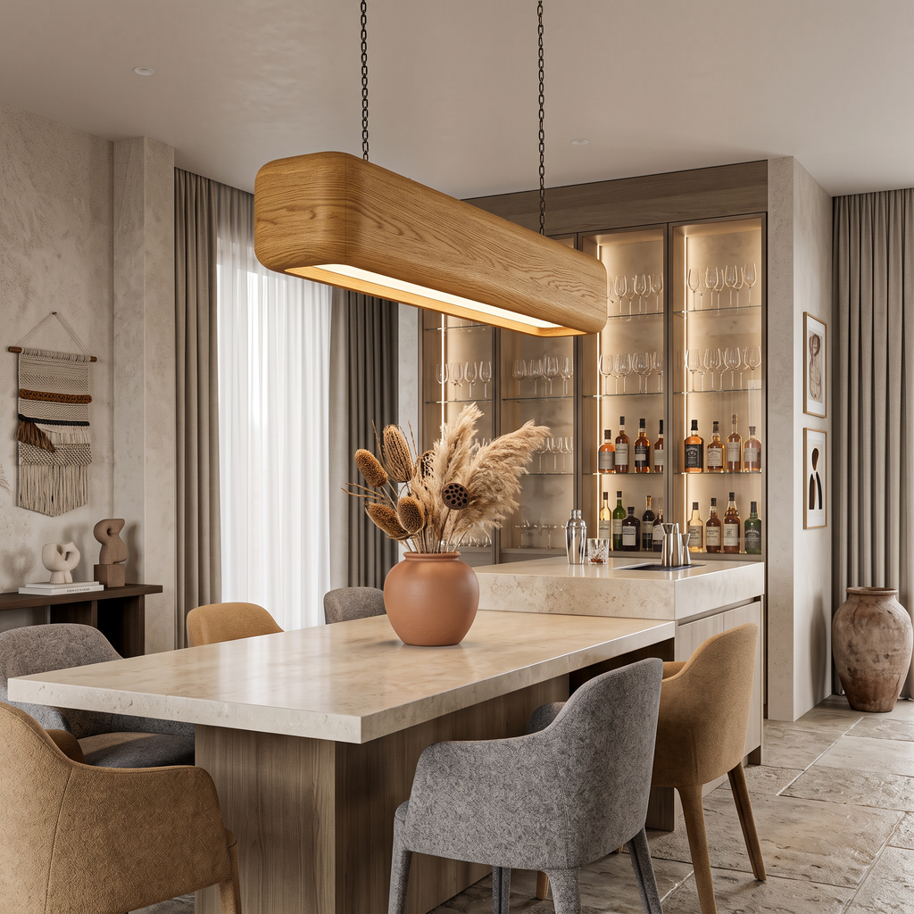 Minimalist Pendant Light Designed For Elegant Dining Table Lighting