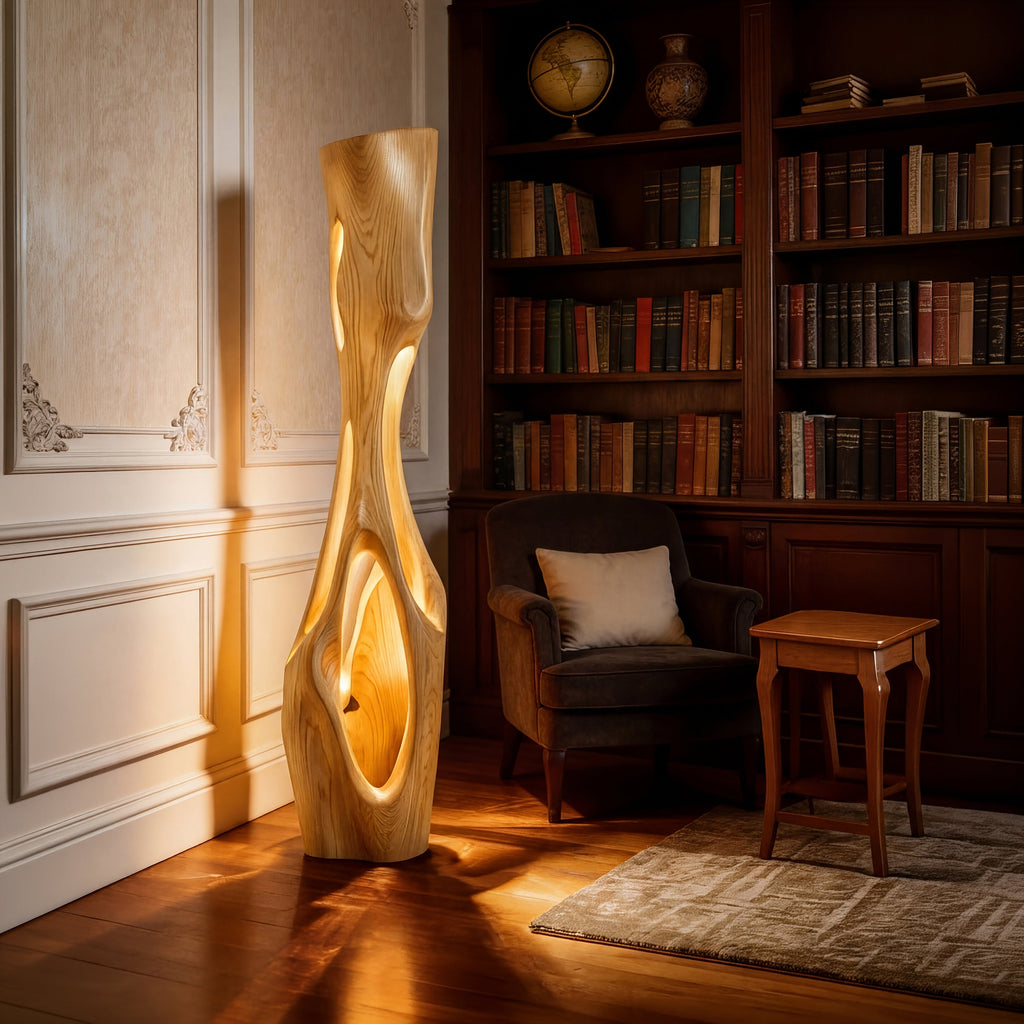 Modern Sculptural Table Lamp Living Room Bedroom Kitchen Corner