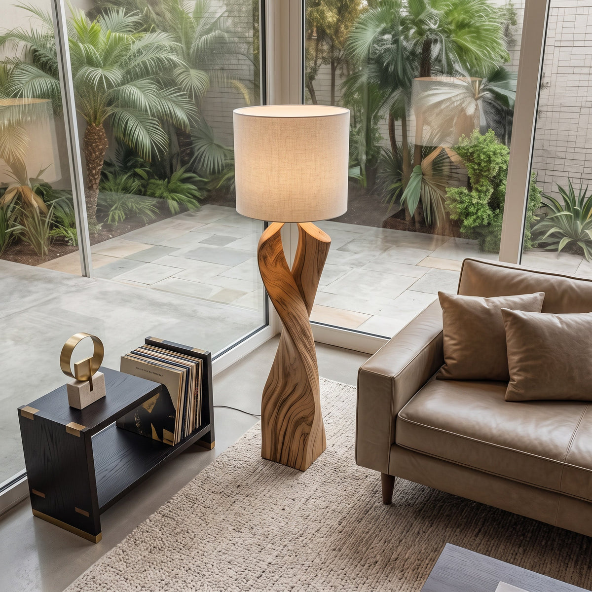 Modern Twisted Floor Lamp For Bedroom Or Living Room
