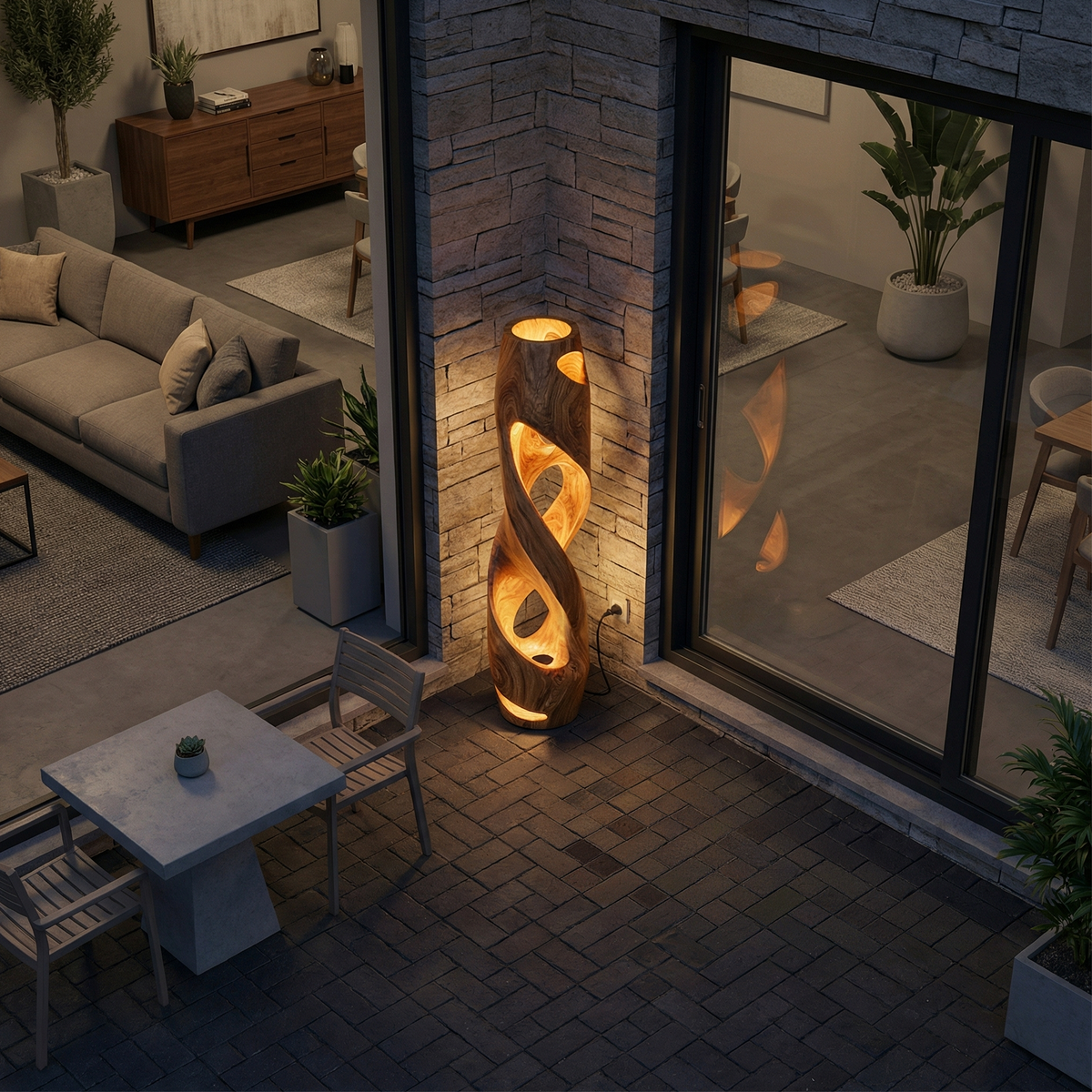 Rustic Decorative Lamp Bedroom Nightstand Reading Nook Corner Space