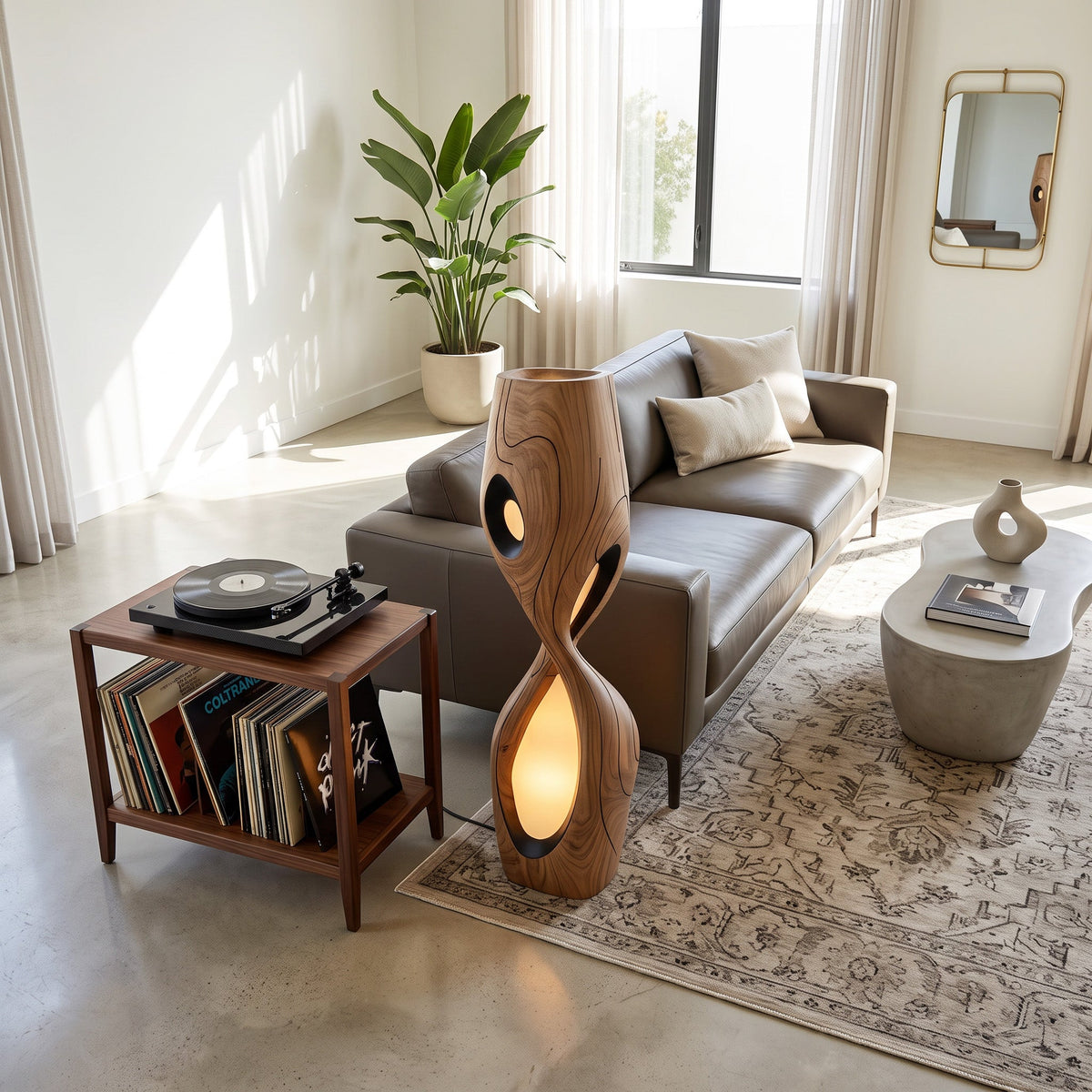 Modern Sculptural Floor Lamp For Living Room Or Bedroom